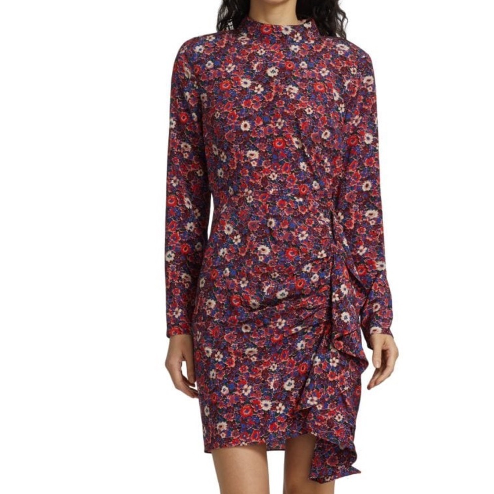 VERONICA BEARD
Louella Floral Stretch Silk-Satin Minidress